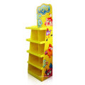 Cardboard POS Display Shelves, Pop Paper Floor Display Stand